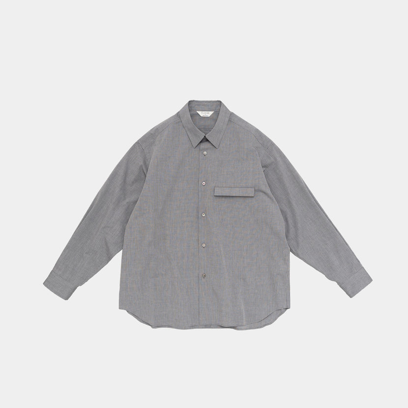 Still by Hand - Oversized shirt - Grey check