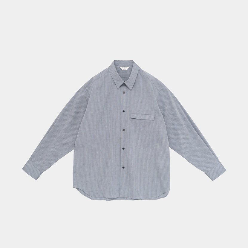 Still by Hand - Oversized shirt - Blue stripe