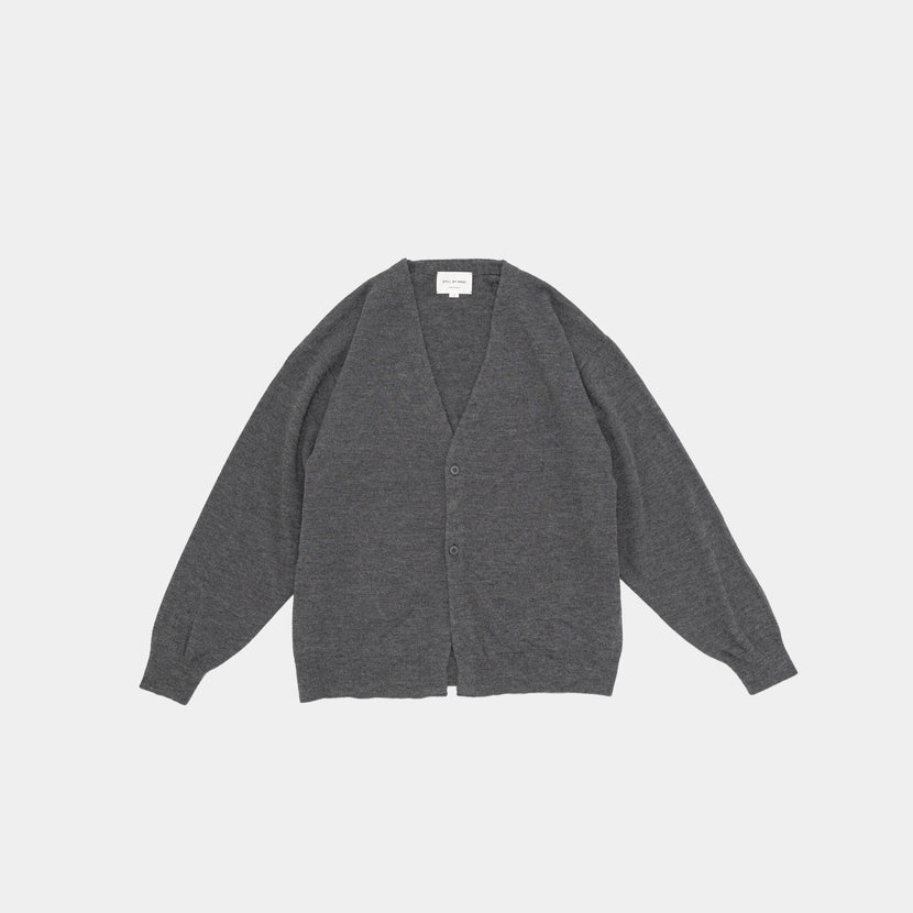 Still by Hand - Silk mixed 2B cardigan - Grey