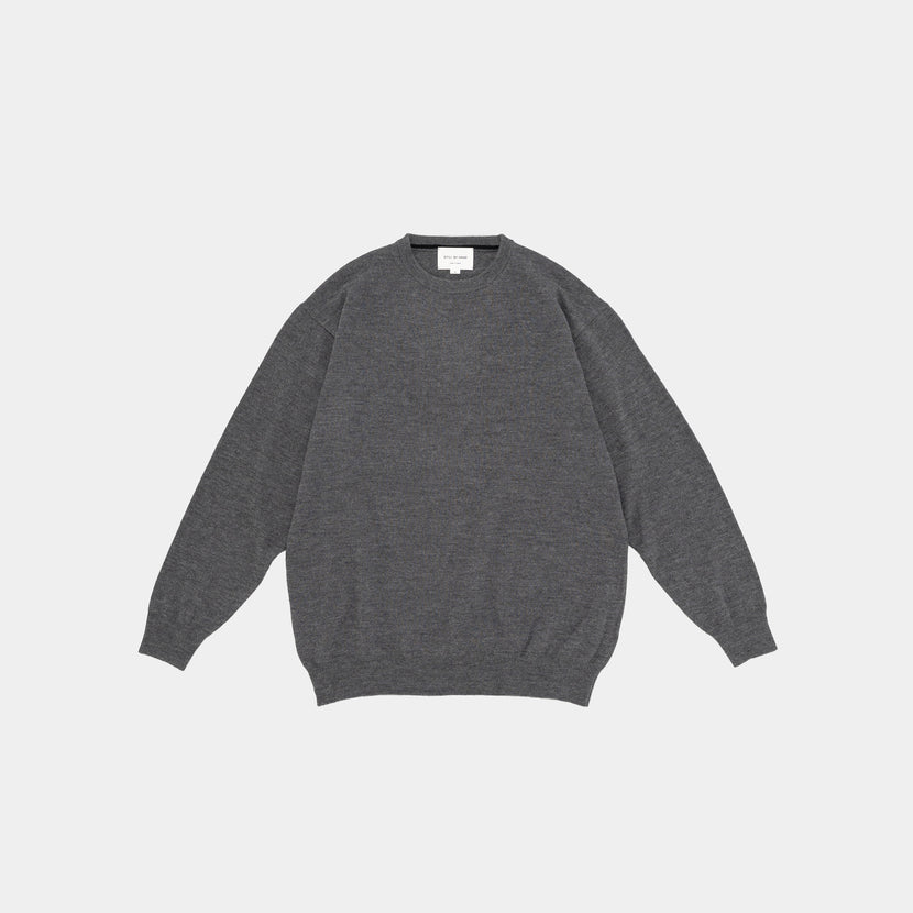 Still by Hand - Silk mixed Pullover - Grey