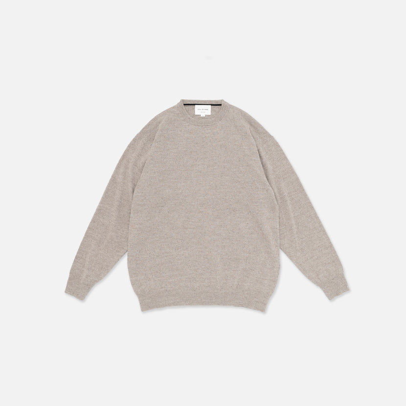 Still by Hand - Silk mixed Pullover - Sand beige