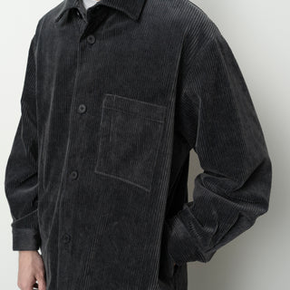 Still by Hand - Corduroy shirt jacket - Brown