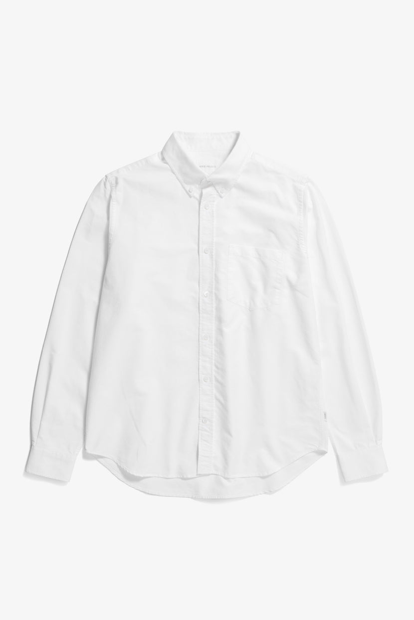 Norse Standard Oxford BD Shirt white