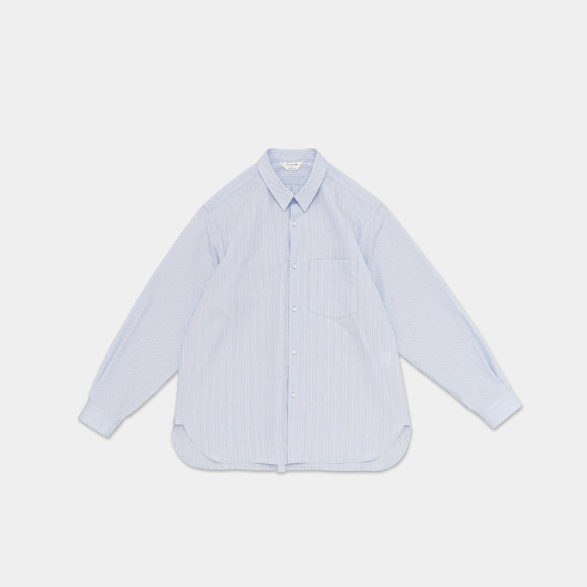 Still by Hand - Regular collar shirt - Blue stripe