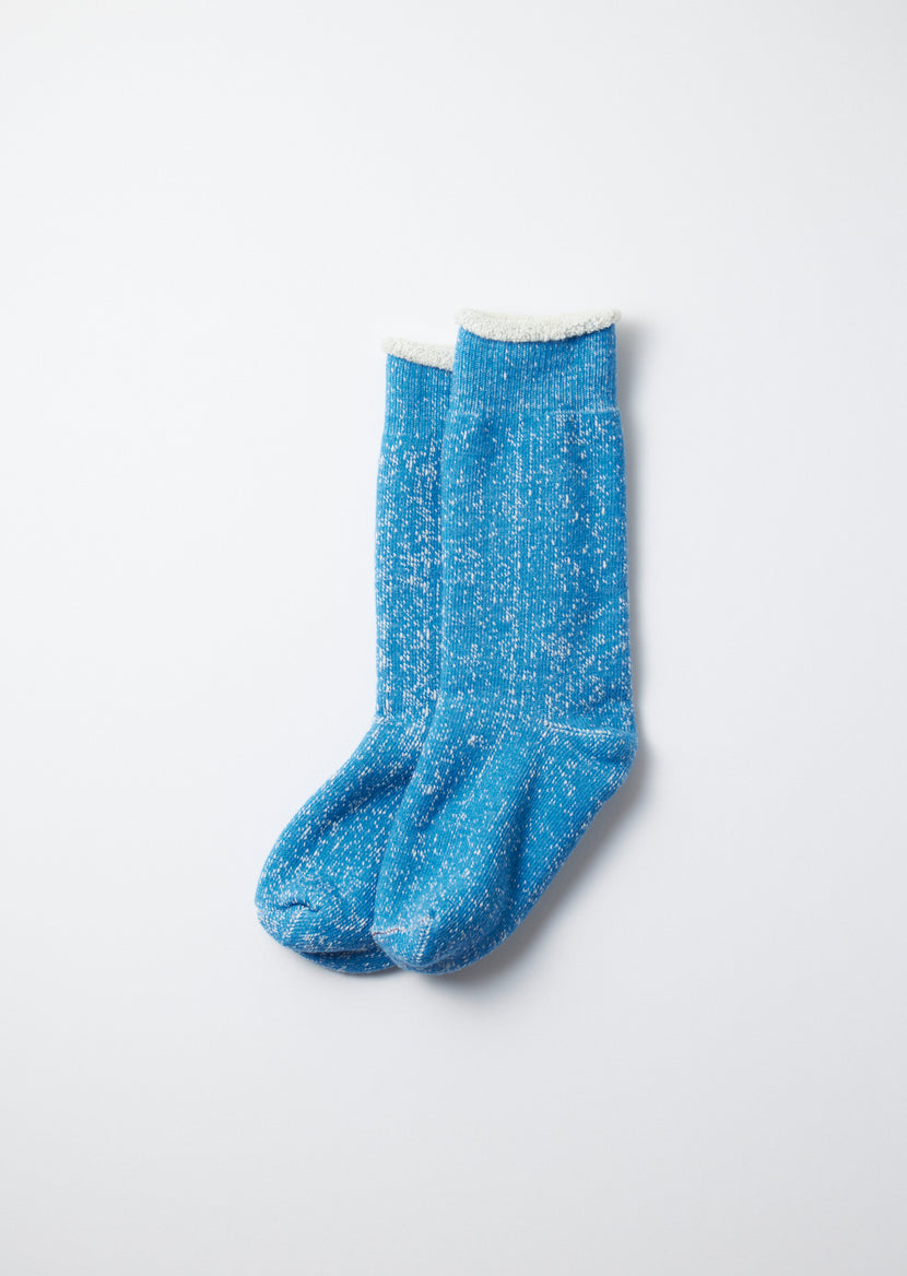 Rototo - R1001 Double Face Crew Socks - Blue