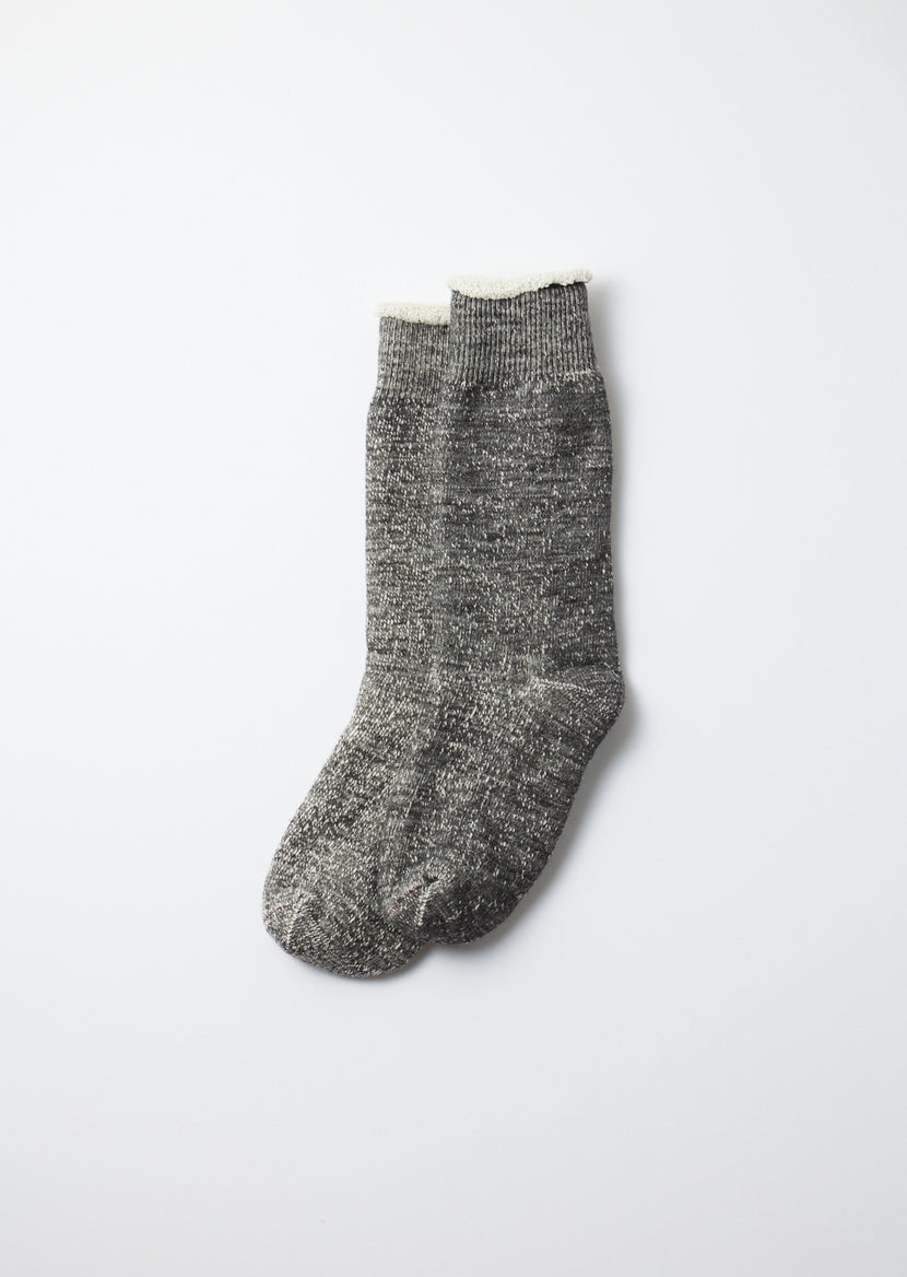 Rototo - R1001 Double Face Crew Socks - Charcoal