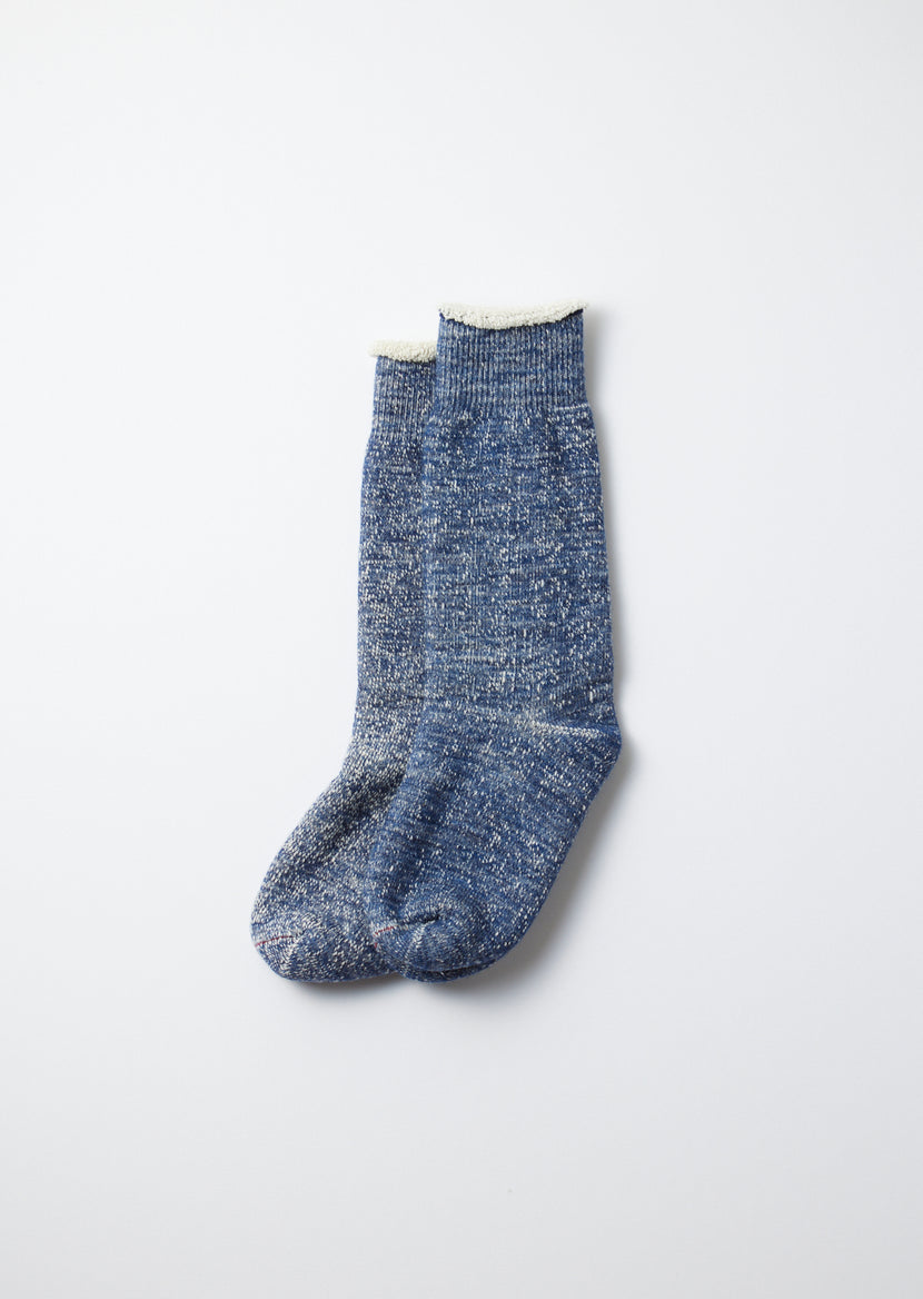 Rototo - R1001 Double Face Crew Socks - Deep Ocean
