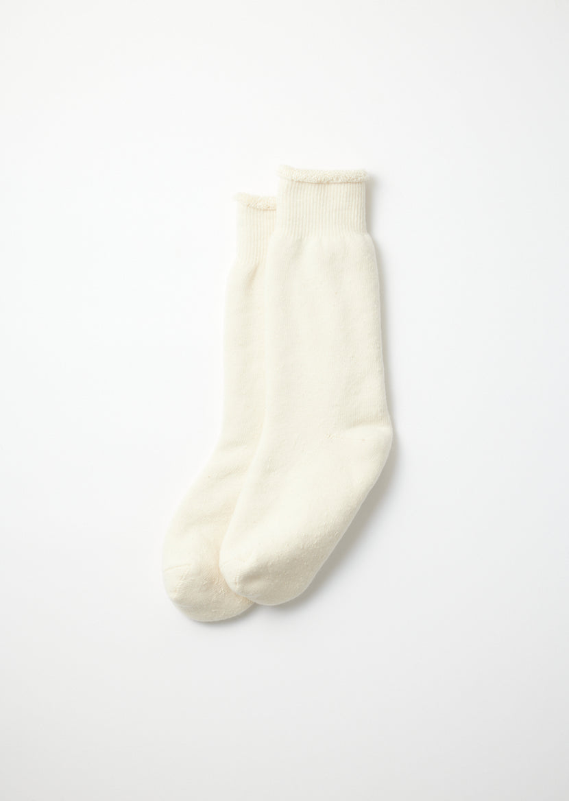 Rototo - R1001 Double Face Crew Socks - Ivory