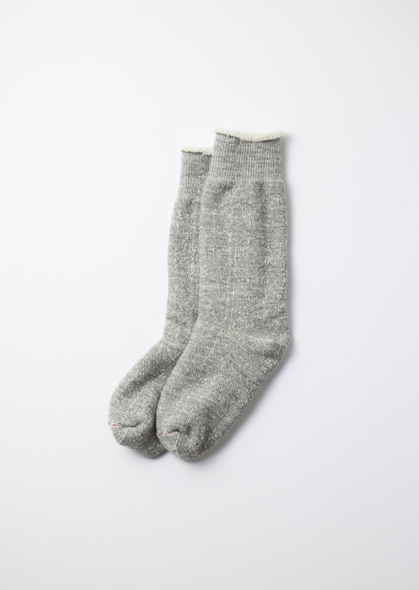 Rototo - R1001 Double Face Crew Socks - M.Gray