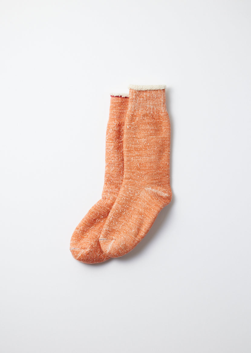 Rototo - R1001 Double Face Crew Socks - Orange