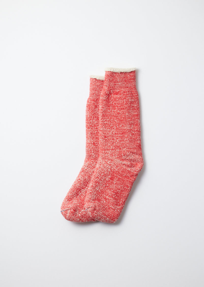 Rototo - R1001 Double Face Crew Socks - Red