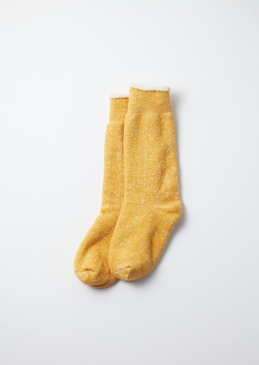 Rototo - R1001 Double Face Crew Socks - Yellow