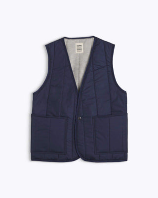 Veste sans manches Homecore - Repeat - Navy, légère et élégante, parfaite pour le style décontracté SS25.