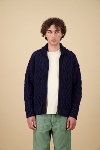 Nitto knitwear - Ohannes veste - Marine