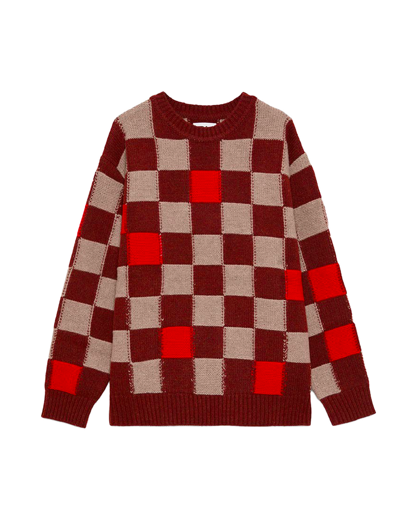 President's - Crew Patch P'S Wool - Red