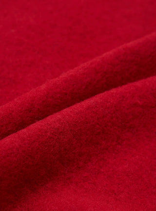 Wool Fleece Cardigan - Scarlet