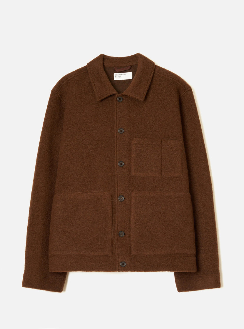 Wool Fleece Uniform Jacket - Cacao