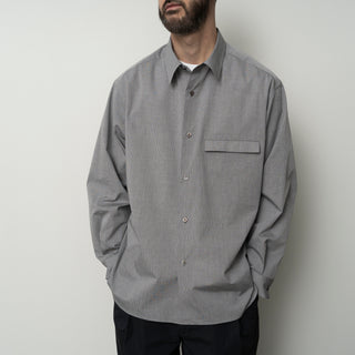 Still by Hand - Oversized shirt - Grey check