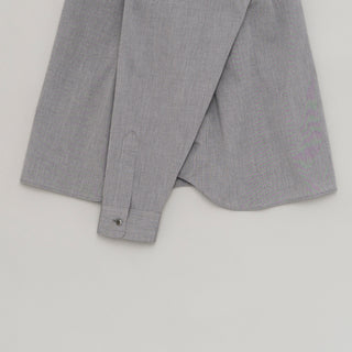 Still by Hand - Oversized shirt - Grey check