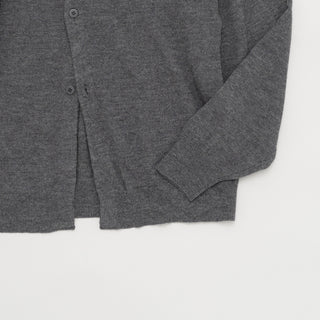 Still by Hand - Silk mixed 2B cardigan - Grey