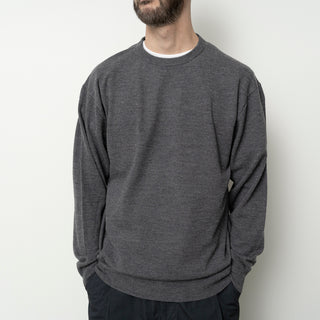 Still by Hand - Silk mixed Pullover - Grey