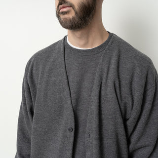 Still by Hand - Silk mixed Pullover - Grey