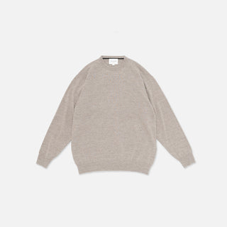 Still by Hand - Silk mixed Pullover - Sand beige