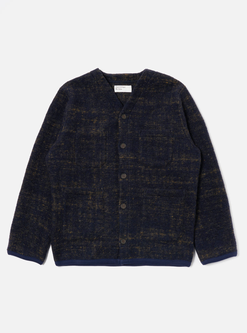 Universal Works - Marble Fleece - Navy