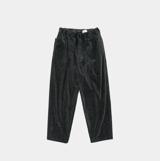 Still by Hand - Corduroy easy pants - Blue Charcoal
