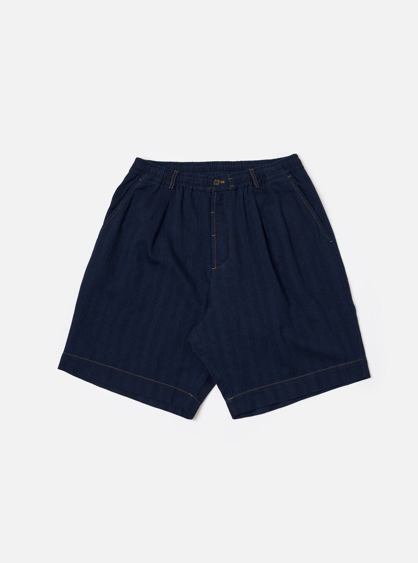 Universal works - Herringbone Track short - Indigo