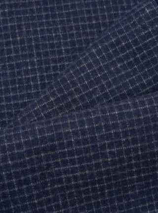 Bobby Wool Mix Super Chino - Navy Check
