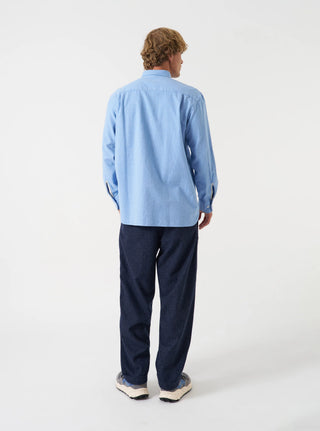 Bobby Wool Mix Super Chino - Navy Check