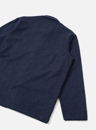 Bobby Wool Mix Bakers Overshirt - Navy Check