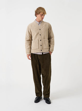 Wool Fleece Advance Cardigan - Fawn