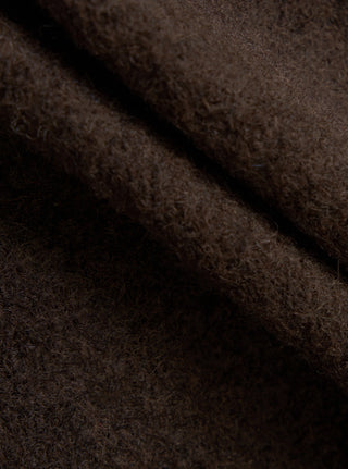 Wool Fleece Cardigan - Brown/indigo