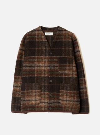 Pino Wool Fleece Cardigan - Brown