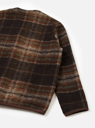 Pino Wool Fleece Cardigan - Brown