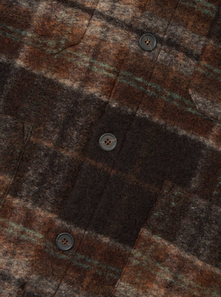 Pino Wool Fleece Cardigan - Brown