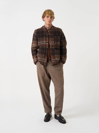 Pino Wool Fleece Cardigan - Brown