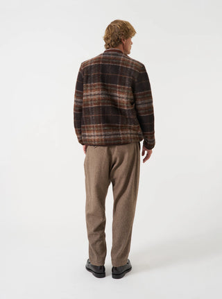 Pino Wool Fleece Cardigan - Brown