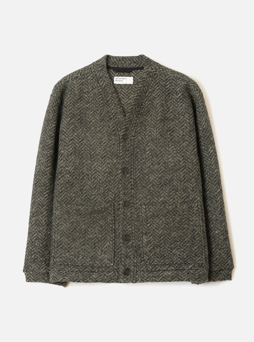 Raven Fleece Advance Cardigan - Olive