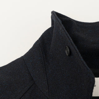 Still by Hand - W/N Ball Colar coat - Black navy