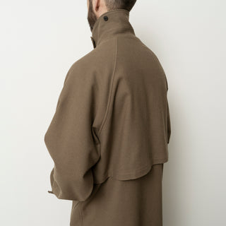 Still by Hand - W/N Ball Colar coat - Black navy