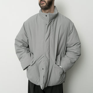 Still by Hand - Round puffy blouson - ice grey