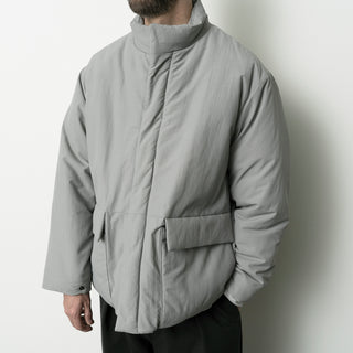 Still by Hand - Round puffy blouson - ice grey