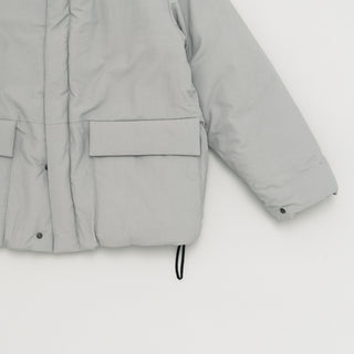 Still by Hand - Round puffy blouson - ice grey
