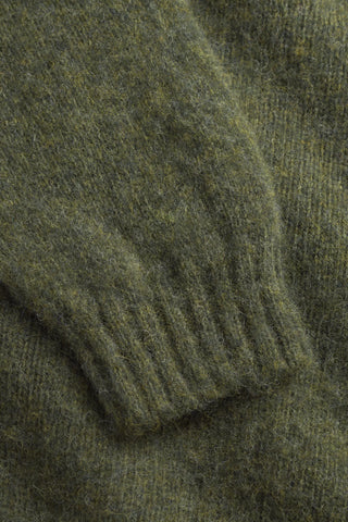 Norse Projects - Birnir Brushed Lambswool - Olive Night