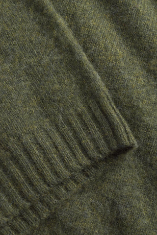 Norse Projects - Birnir Brushed Lambswool - Olive Night