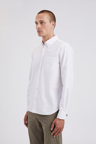 Norse Standard Oxford BD Shirt white