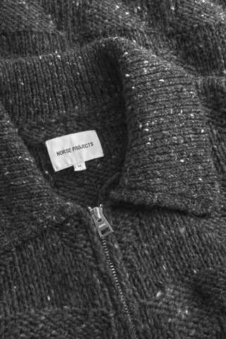 Norse Projects - Erik Donegal Diamond Jacket - Charcoal grey